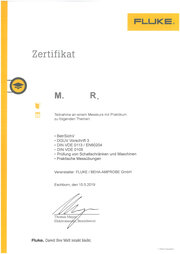 Teilnahme an einem Messkurs mit Praktikum