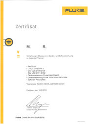 Teilnahme an einem Messkurs mit Praktikum